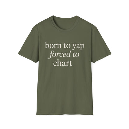 Né pour aboyer, condamné à dessiner des cartes, T-shirt drôle pour infirmières, cadeau humoristique médical pour IA, IA, IA, T-shirt pour amoureux des chiens