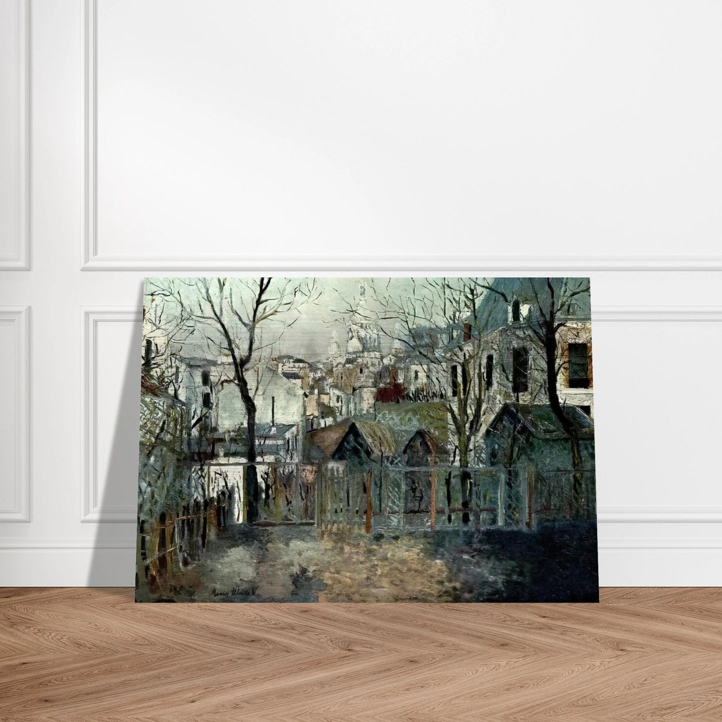 RENOIR S GARDEN - Maurice Utrillo Brushed Aluminum Print - 70x100 cm / 28x40 inches | Maurice Utrillo Aluminum Print | Maurice Utrillo Prints