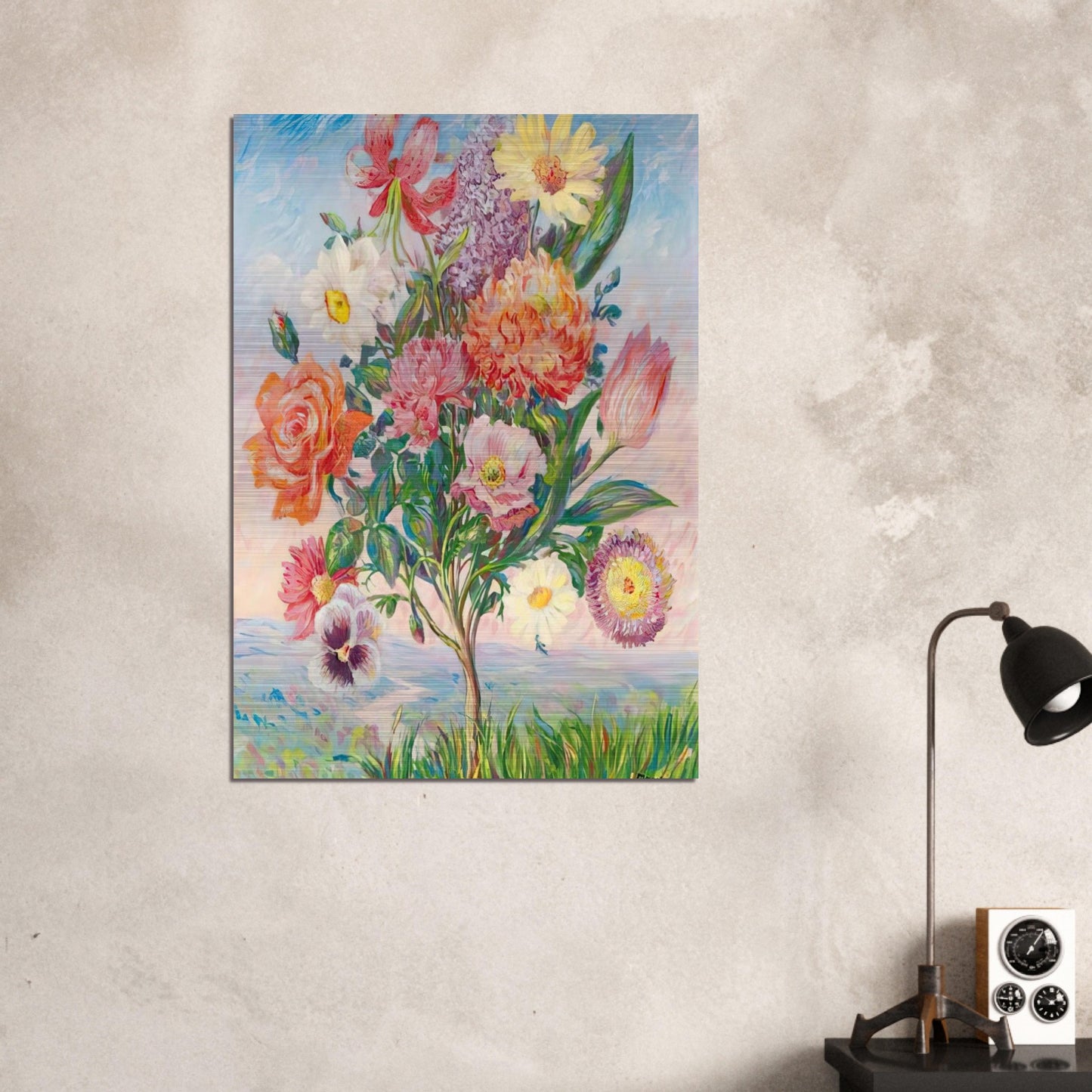 FORETHOUGHT 1943 - Rene Magritte Brushed Aluminum Print - 70x100 cm / 28x40 inches | Rene Magritte Aluminum Print | Rene Magritte Prints