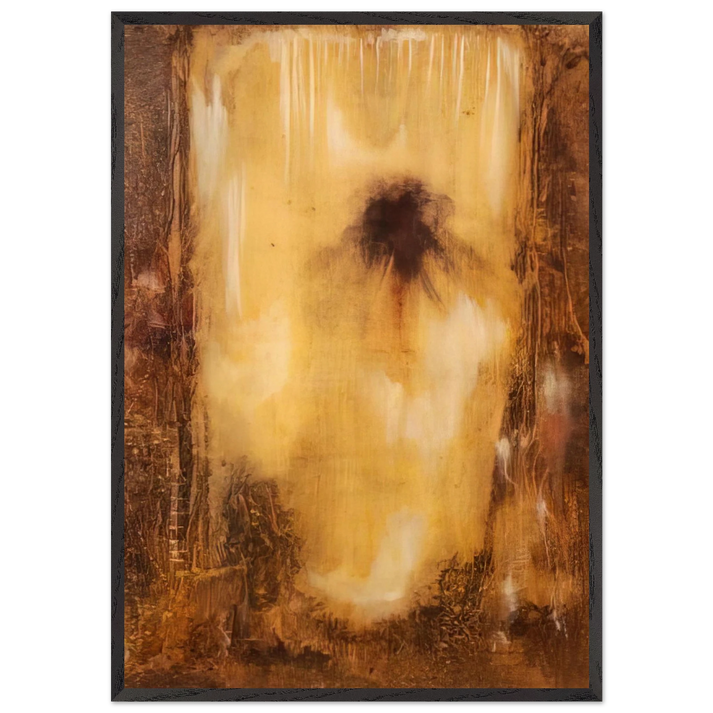 Homage of Melville - Paul Jenkins 70x100 cm / 28x40 inches Framed Art Print – Black Wooden Frame