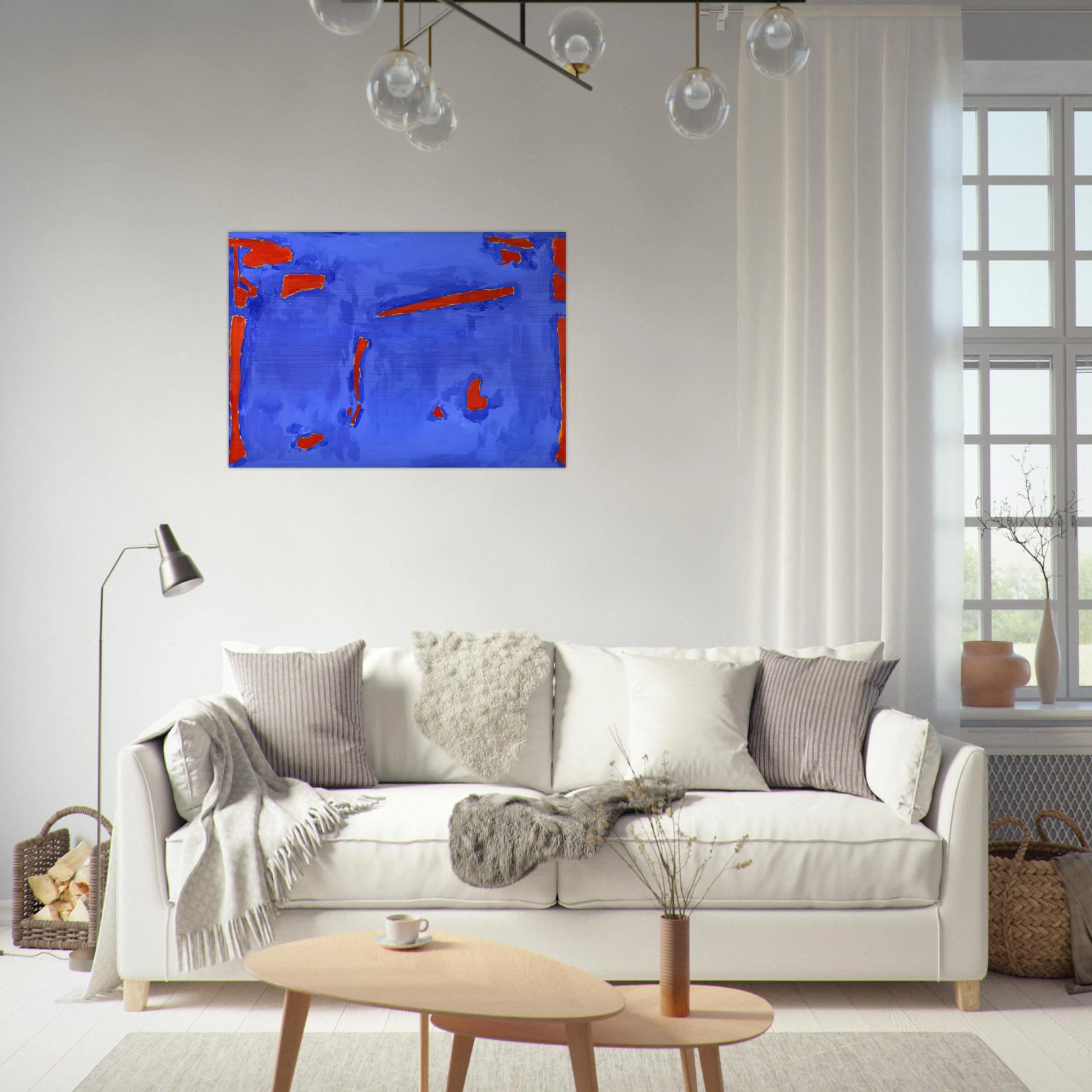 Bright Day - 1966 - Betty Parsons Brushed Aluminum Print - 70x100 cm / 28x40 inches | Betty Parsons Aluminum Print | Betty Parsons Prints