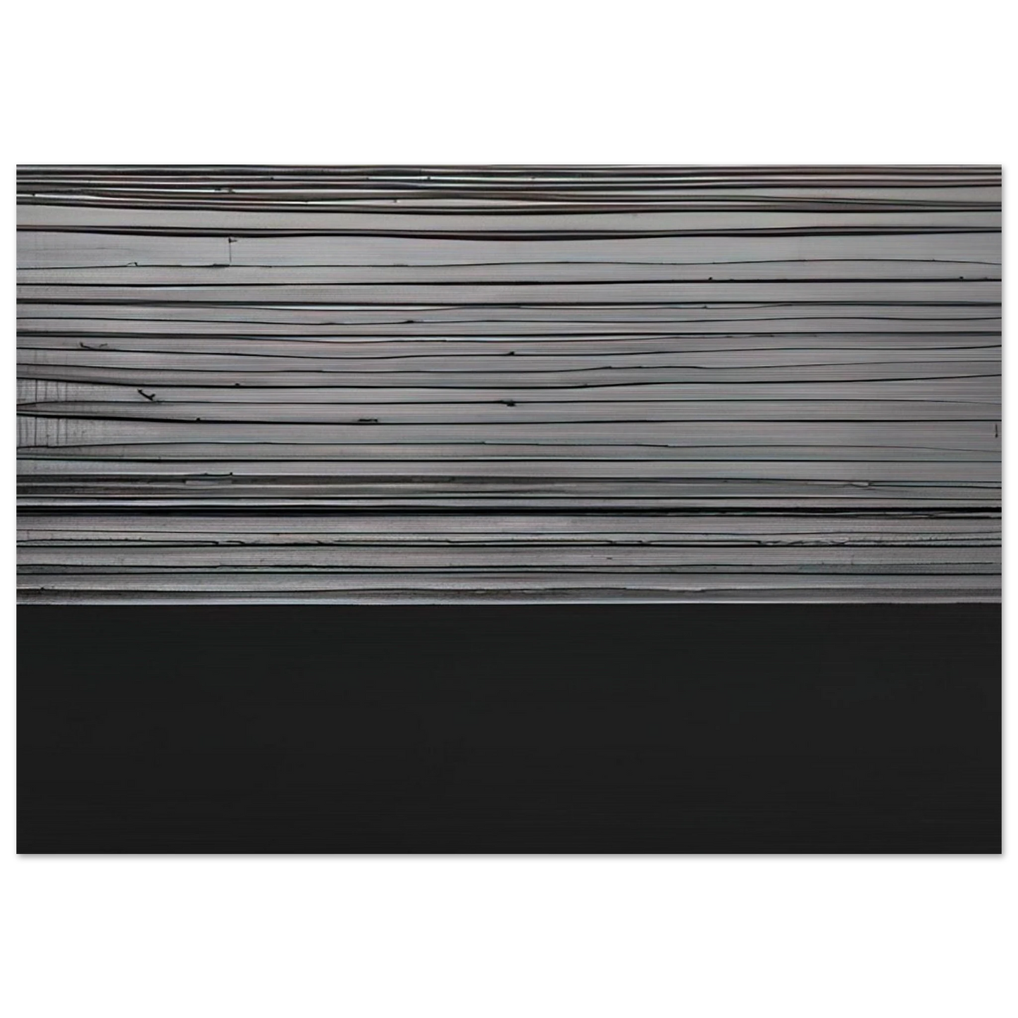 Peinture 12 November 2008 diptyque - 2008 - Pierre Soulages Brushed Aluminum Print - 70x100 cm / 28x40 inches | Pierre Soulages Aluminum Print | Pierre Soulages Prints