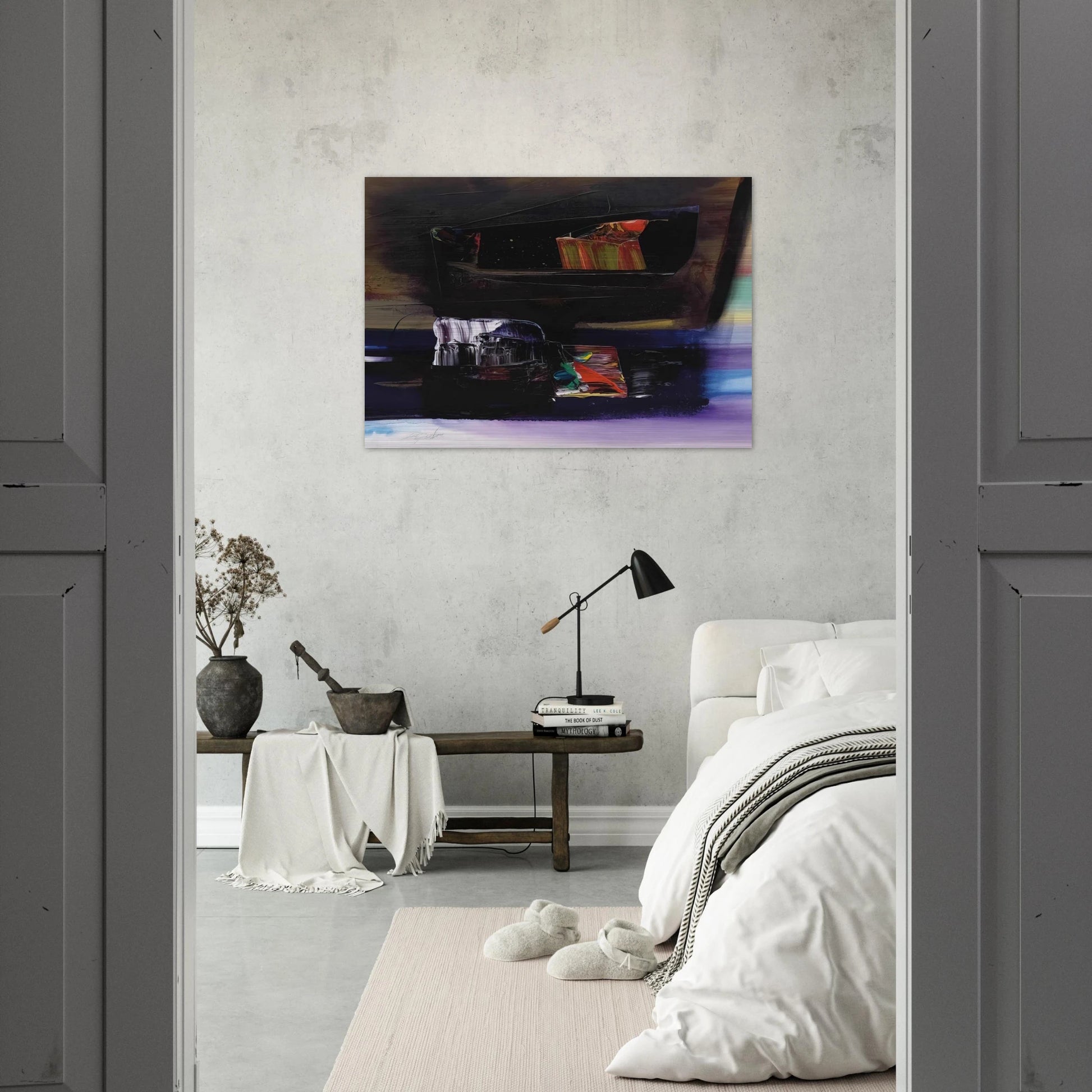 Phenomena Tibetan Clay Offering - Paul Jenkins Brushed Aluminum Print - 70x100 cm / 28x40 inches | Paul Jenkins Aluminum Print | Paul Jenkins Prints