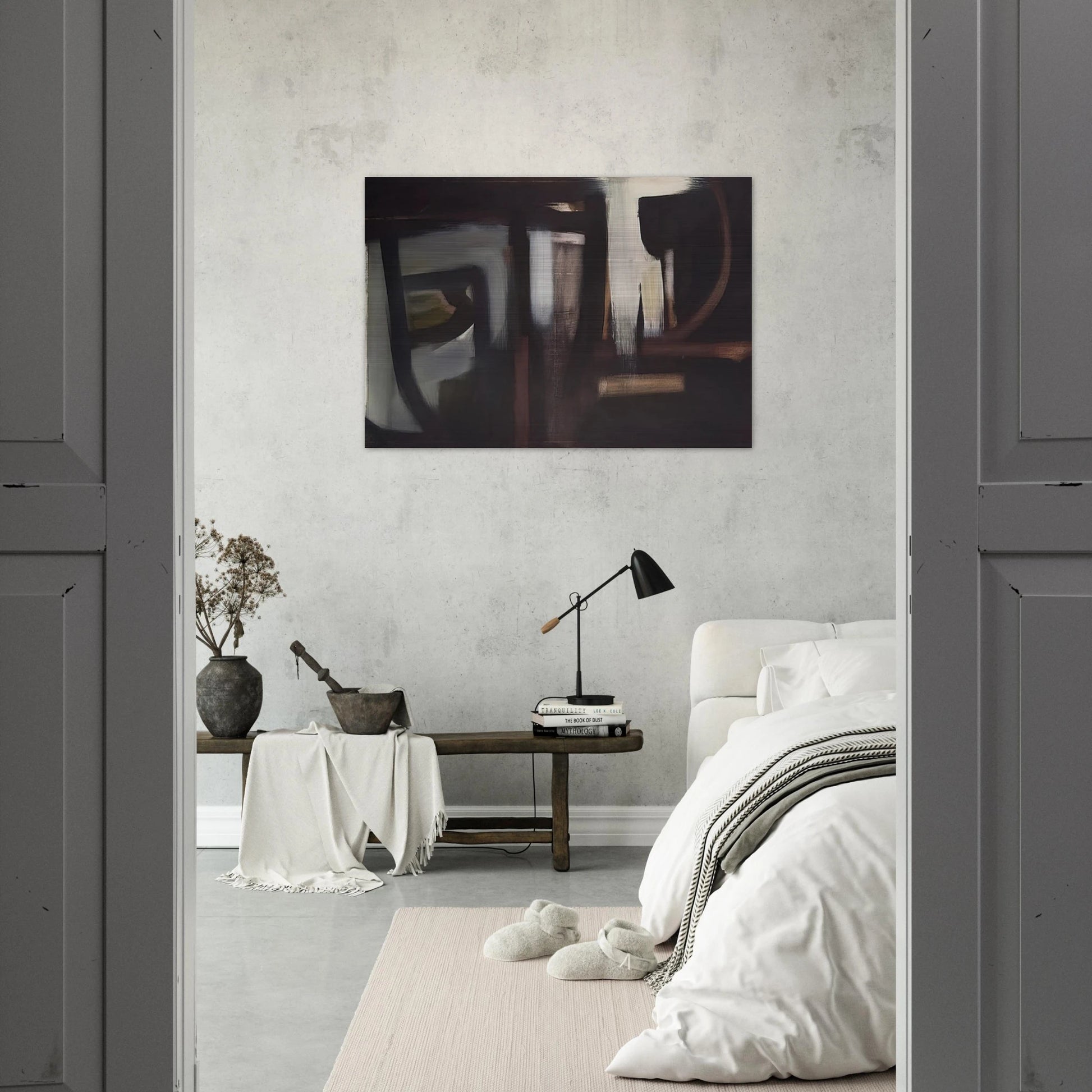 Old Sparta - 1952 - Theodoros Stamos Brushed Aluminum Print - 70x100 cm / 28x40 inches | Theodoros Stamos Aluminum Print | Theodoros Stamos Prints