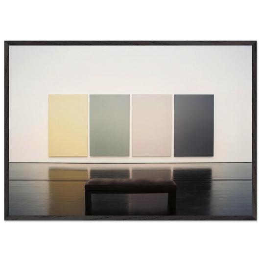 The Seasons - 1975 - Brice Marden 70x100 cm / 28x40 inches Framed Art Print – Black Wooden Frame
