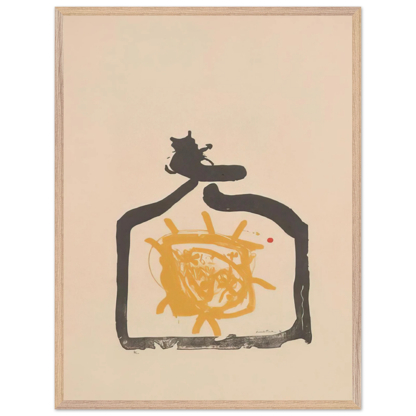 Helen Frankenthaler - May 26th Backwards - 1961 Wall art - 20x25 cm / 8x10 inches - Premium Wooden Framed Poster With Fine Art Paper-canvas - Black frame