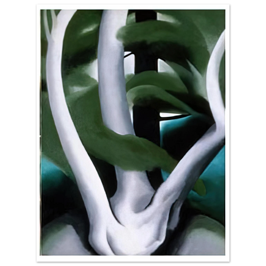 Georgia O'Keeffe - Birch and Pine Tree No. 1 Fine Art Poster
