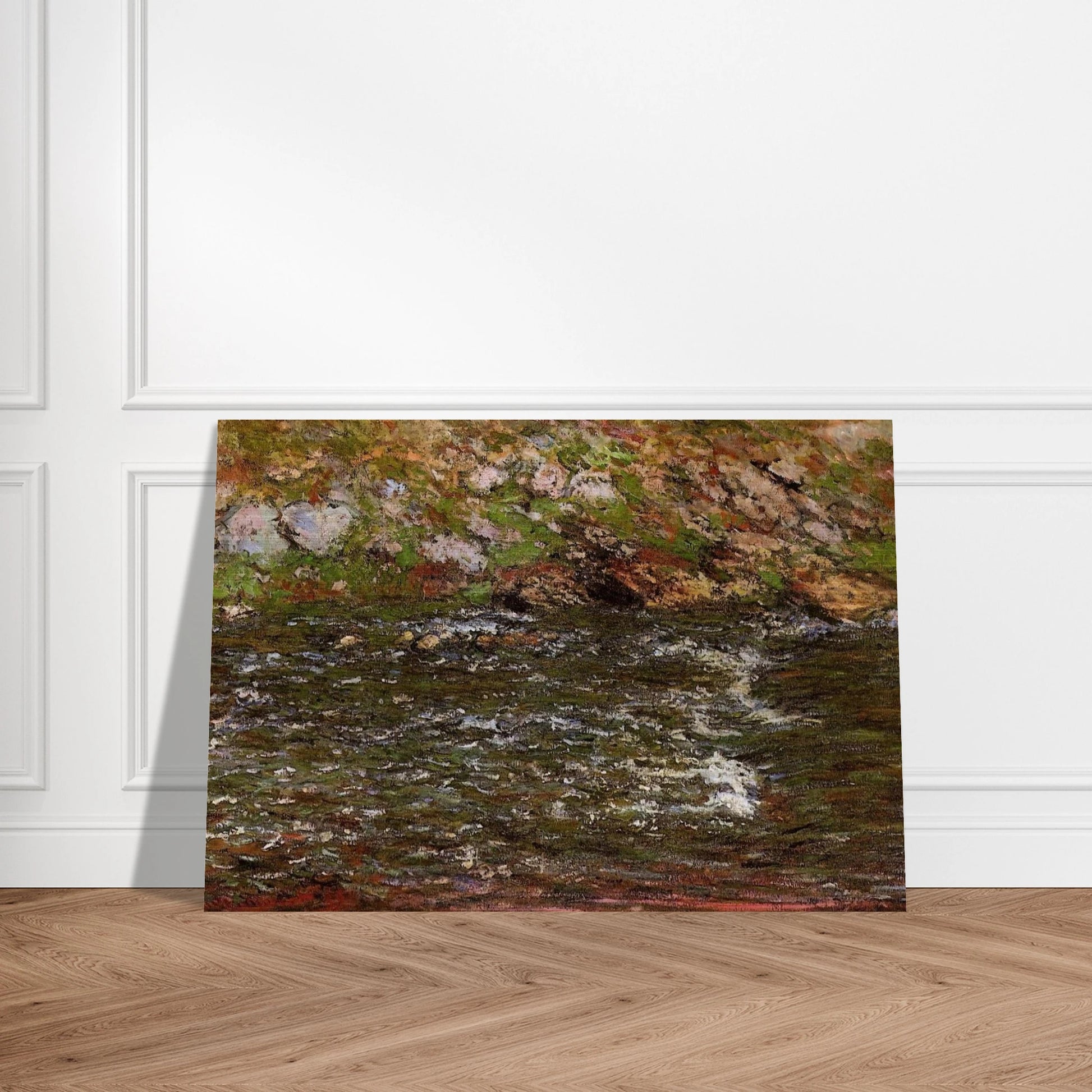 Torrent of the Petite Creuse at Fresselines - claude monet Brushed Aluminum Print - 70x100 cm / 28x40 inches | claude monet Aluminum Print | claude monet Prints