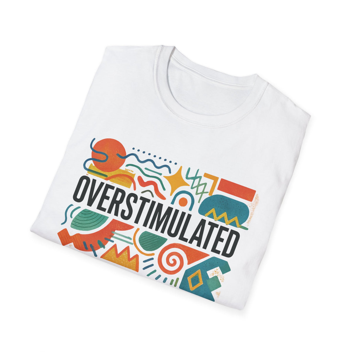 T-shirt "Maman surstimulée" | T-shirt drôle "Maman fatiguée" | Vêtement weirdcore | T-shirt humour Gen Z | T-shirt "Épuisée mais esthétique"