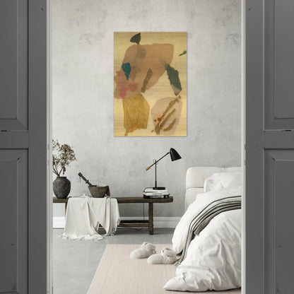 Lemon Yellow - 1950 - Kenzo Okada Brushed Aluminum Print - 70x100 cm / 28x40 inches | Kenzo Okada Aluminum Print | Kenzo Okada Prints
