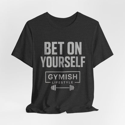 Fitness Tee Motivation - Gymish Mode de Vie Misez sur Vous T-shirts de Sport pour Hommes