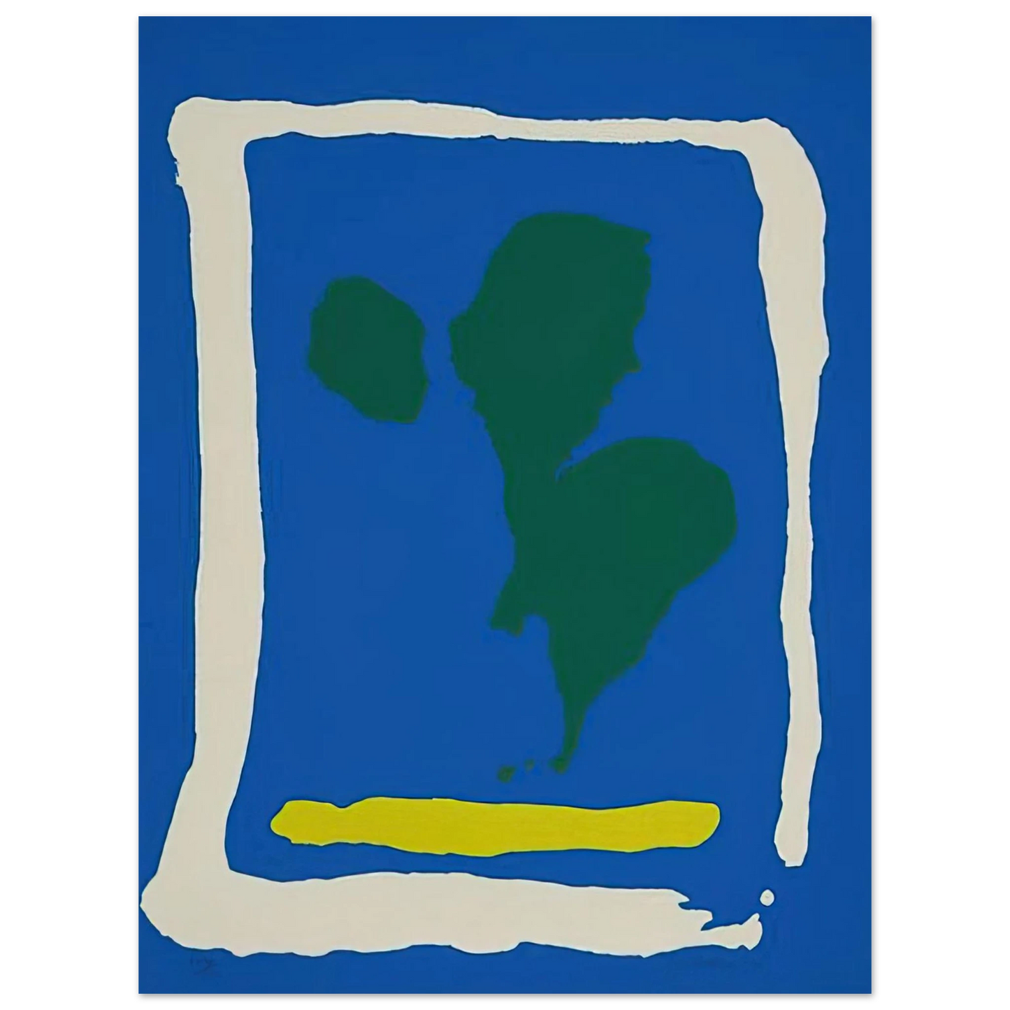 Helen Frankenthaler - Air Frame - 1965 Wall art - 20x50 cm / 8x20 inches - Fine Art Poster-canvas - -