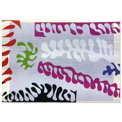 CUT OUTS 1 - Henri Matisse Brushed Aluminum Print - 70x100 cm / 28x40 inches | Henri Matisse Aluminum Print | Henri Matisse Prints