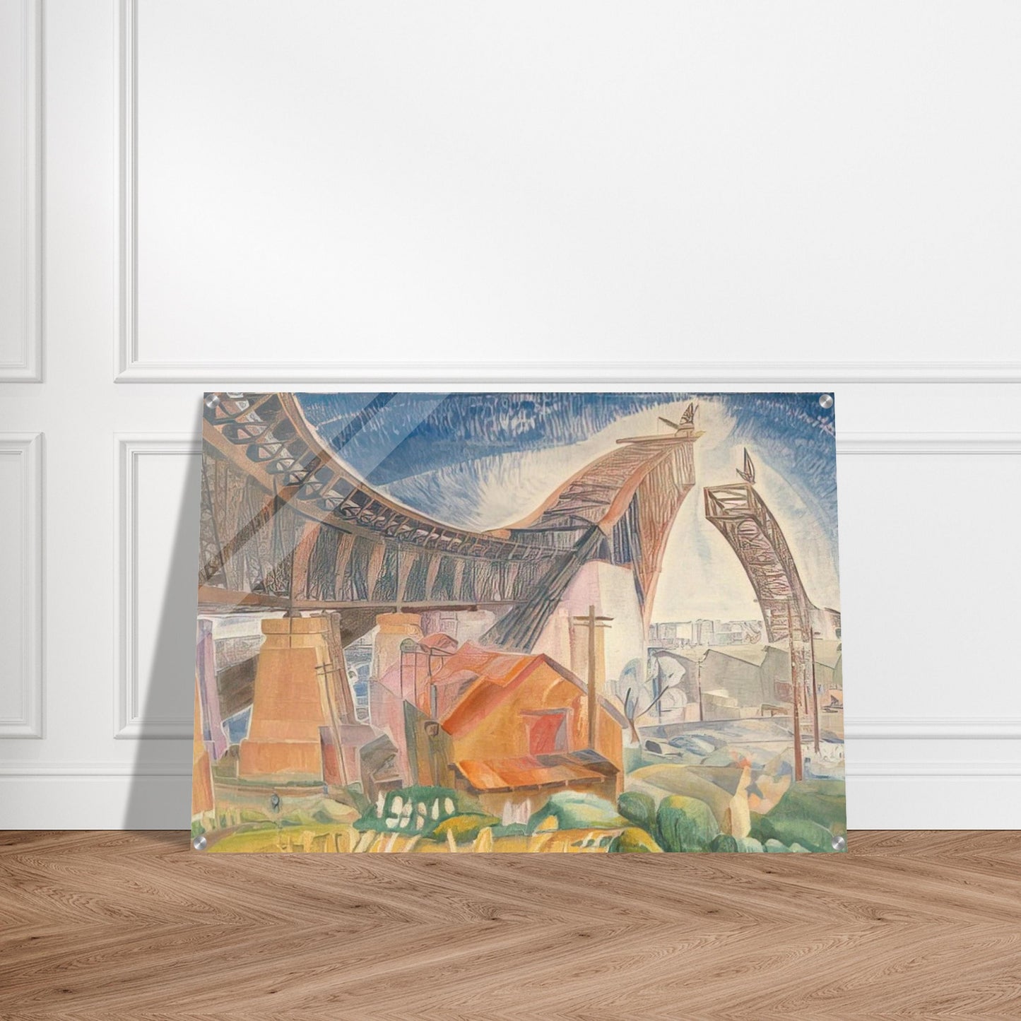 The Bridge in Curve - 1930 - Grace Cossington Smith Acrylic Print - 70x100 cm / 28x40″ inches