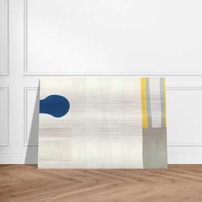 Blue Form on White - 1964 - William Scott Brushed Aluminum Print - 70x100 cm / 28x40 inches | William Scott Aluminum Print | William Scott Prints