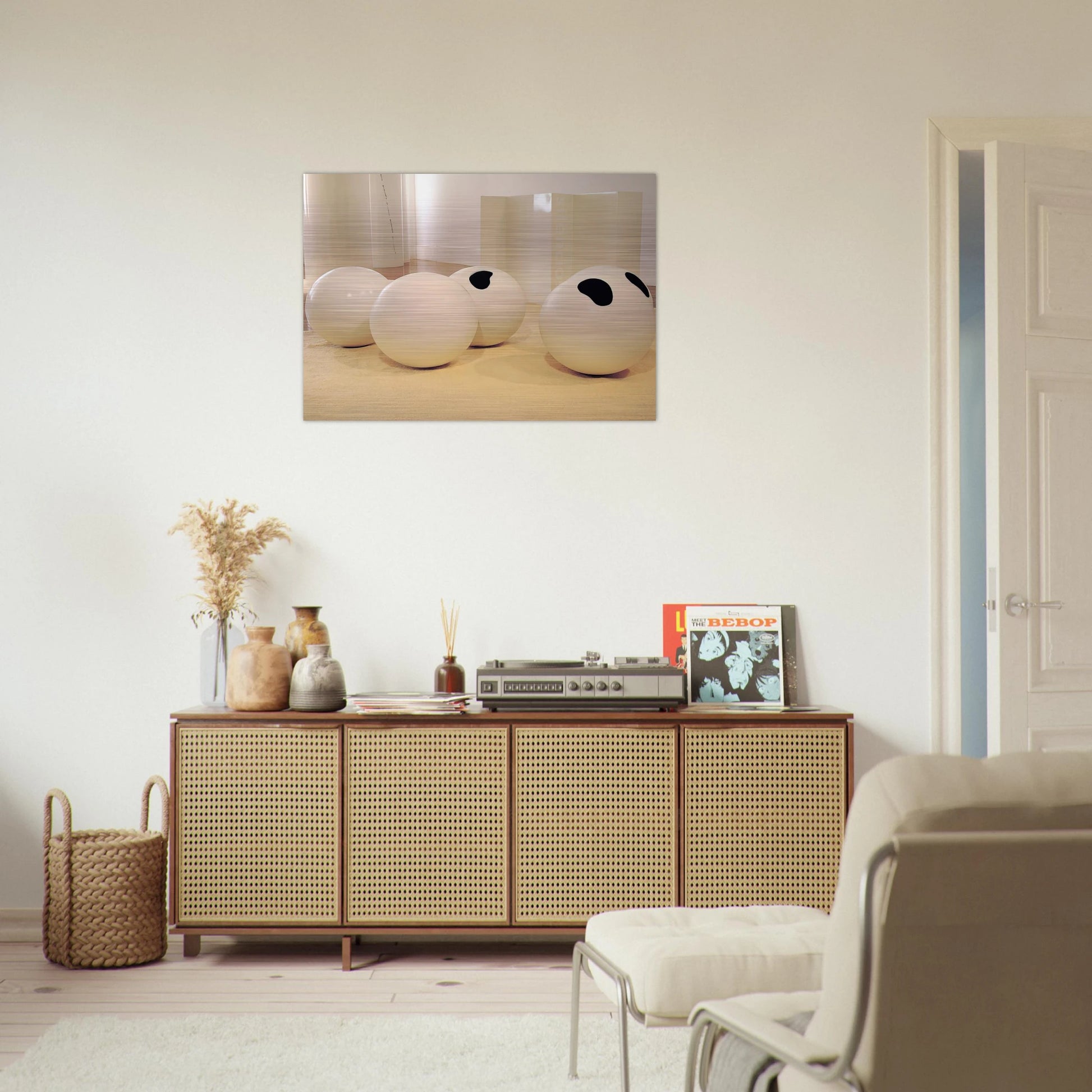 Balls - 2001 - Lygia Pape Brushed Aluminum Print - 70x100 cm / 28x40 inches | Lygia Pape Aluminum Print | Lygia Pape Prints