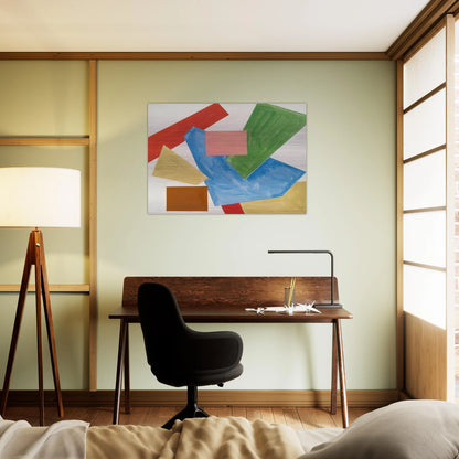 Abstraction in White - Hans Hofmann Brushed Aluminum Print - 70x100 cm / 28x40 inches | Hans Hofmann Aluminum Print | Hans Hofmann Prints