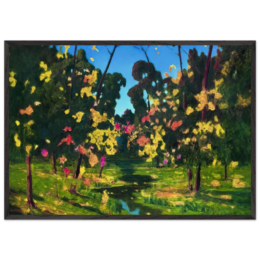 Autumn N3 - Arkhyp Kuindzhi 70x100 cm / 28x40 inches Framed Art Print – Black Wooden Frame