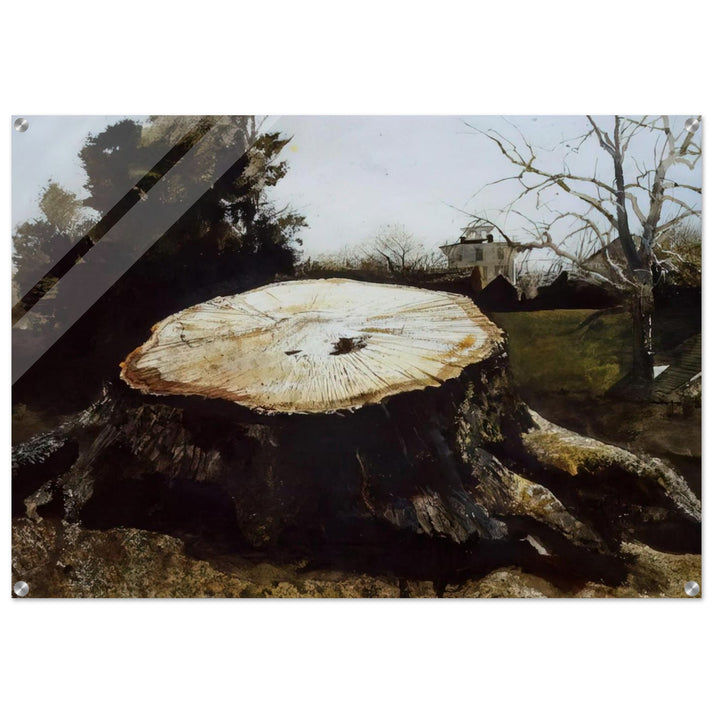 THE BIG OAK - Andrew Wyeth Acrylic Print - 70x100 cm / 28x40″ inches