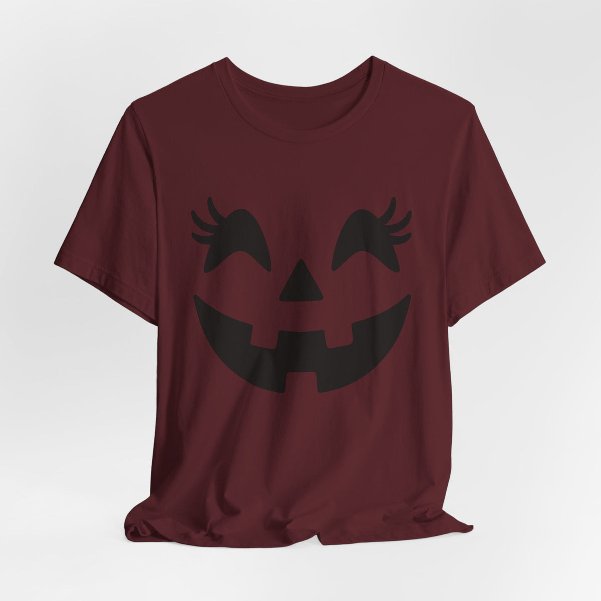 Masque de citrouille Jack O'Lantern Cils Halloween Femmes Filles T-Shirt