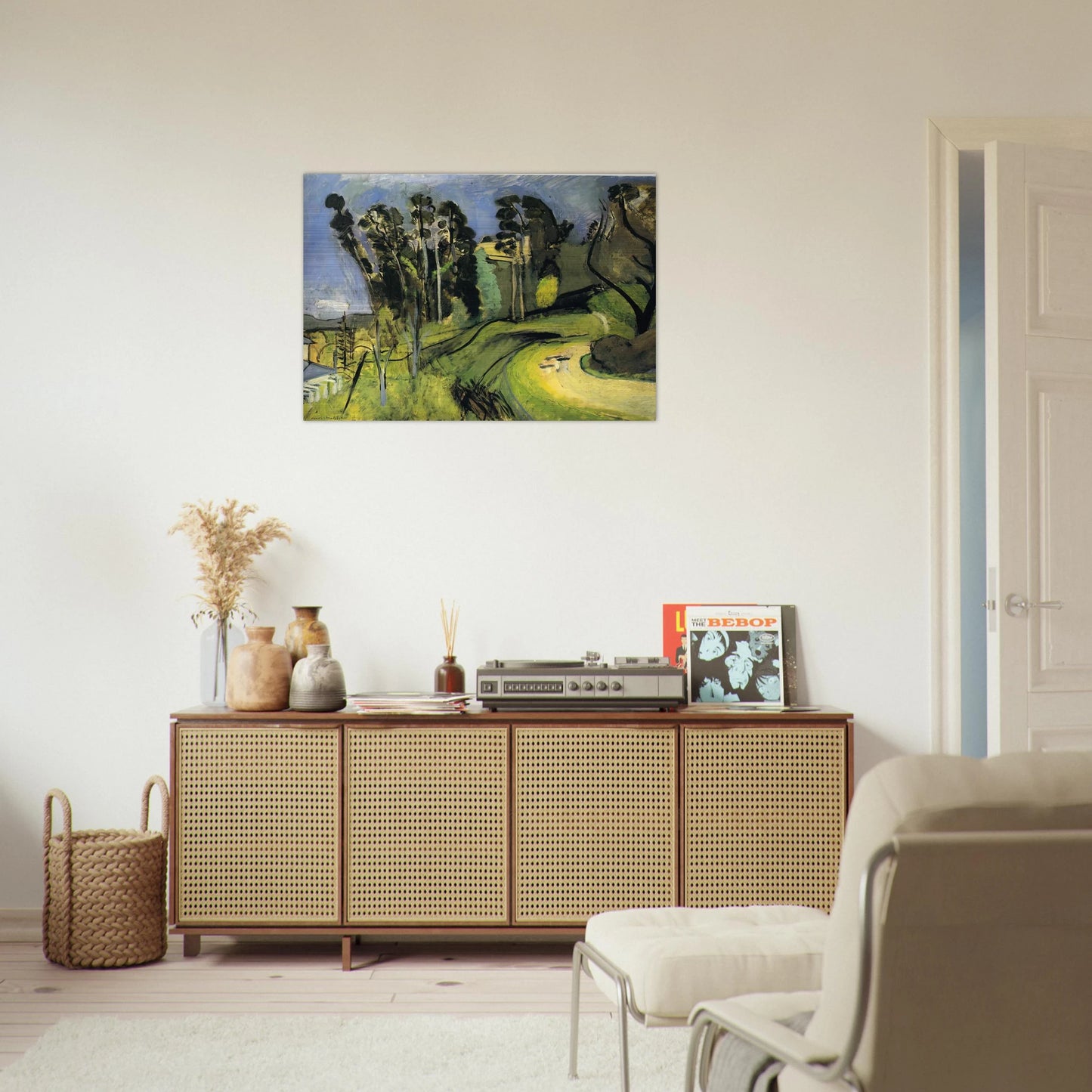 MONTALBAN LANDSCAPE 1918 - Henri Matisse Brushed Aluminum Print - 70x100 cm / 28x40 inches | Henri Matisse Aluminum Print | Henri Matisse Prints