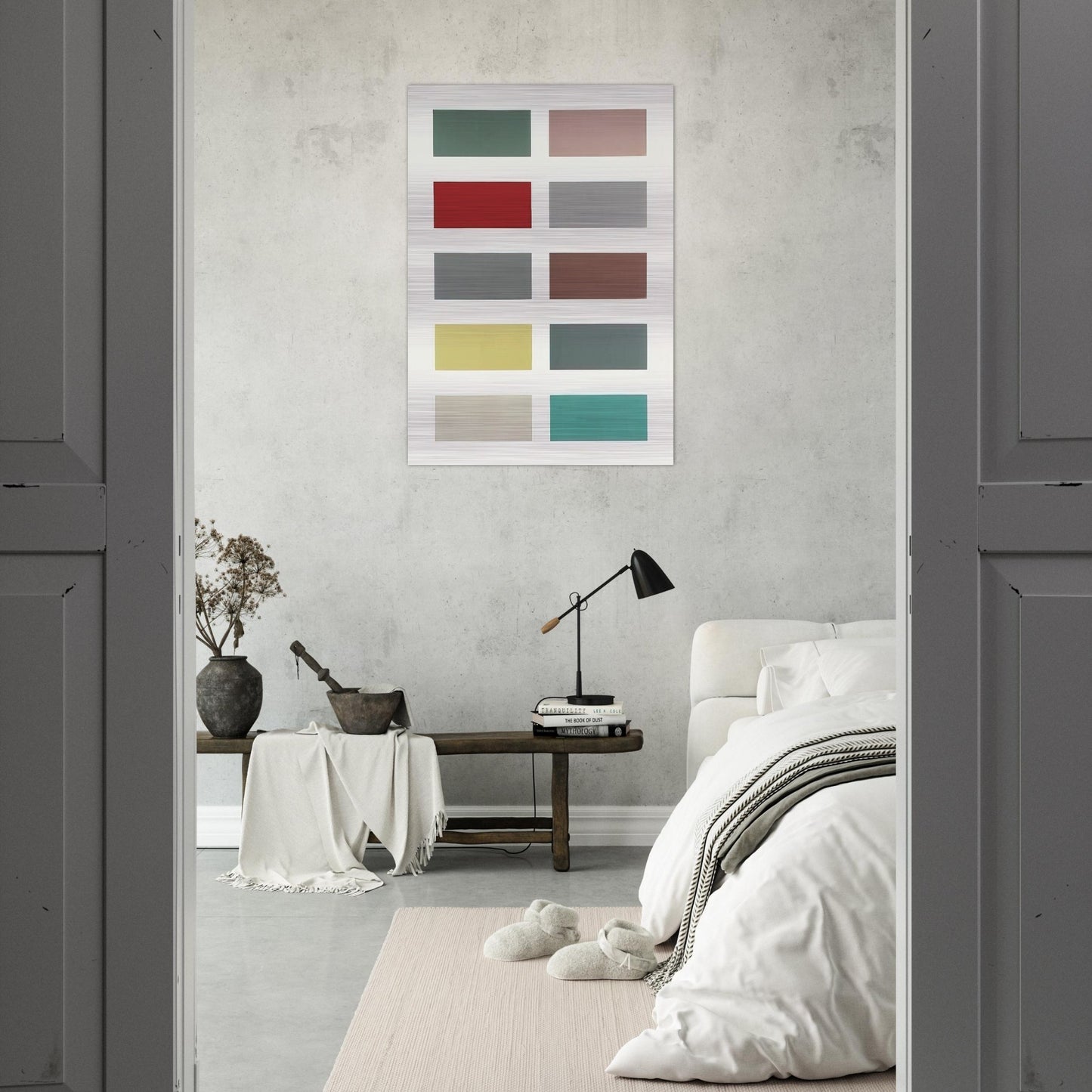 TEN COLOURS 1966 - Gerhard Richter Brushed Aluminum Print - 70x100 cm / 28x40 inches | Gerhard Richter Aluminum Print | Gerhard Richter Prints