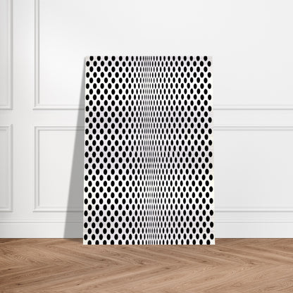 FISSION 1963 - Bridget Riley Brushed Aluminum Print - 70x100 cm / 28x40 inches | Bridget Riley Aluminum Print | Bridget Riley Prints