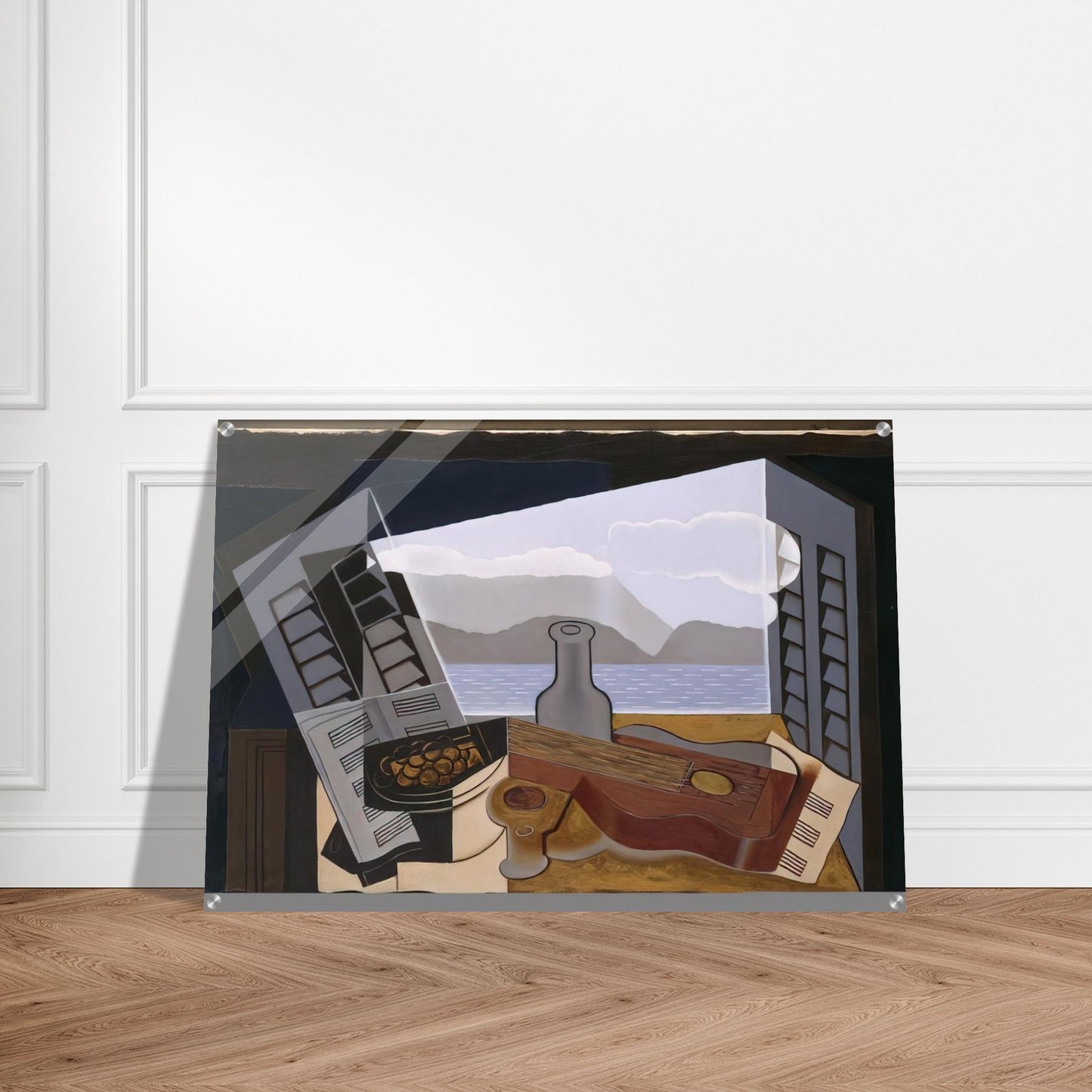 THE OPEN WINDOW 1921 - Juan Gris Acrylic Print - 70x100 cm / 28x40″ inches