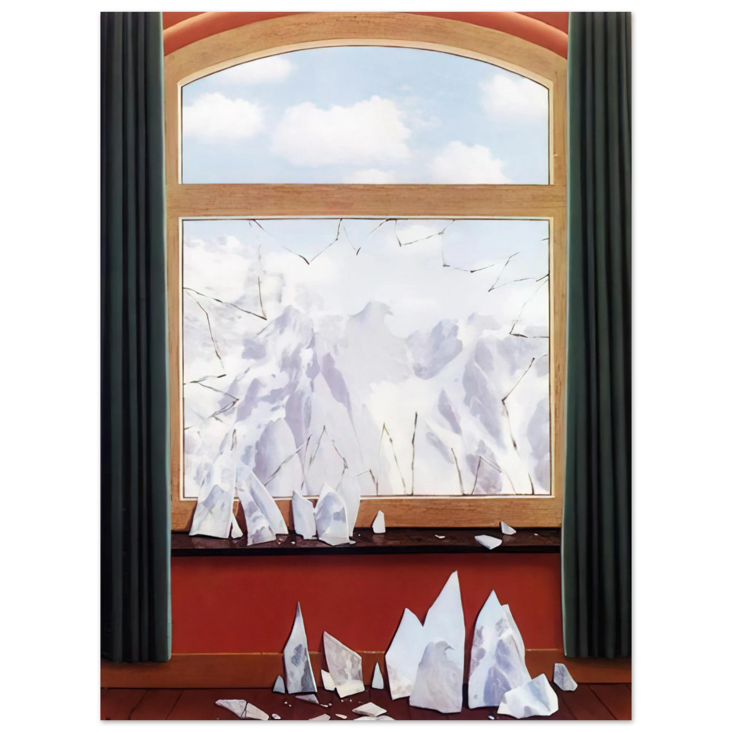 Rene Magritte - THE DOMAIN OF ARNHEIM 1949  75x100 cm / 30x40inches Fine Art Poster