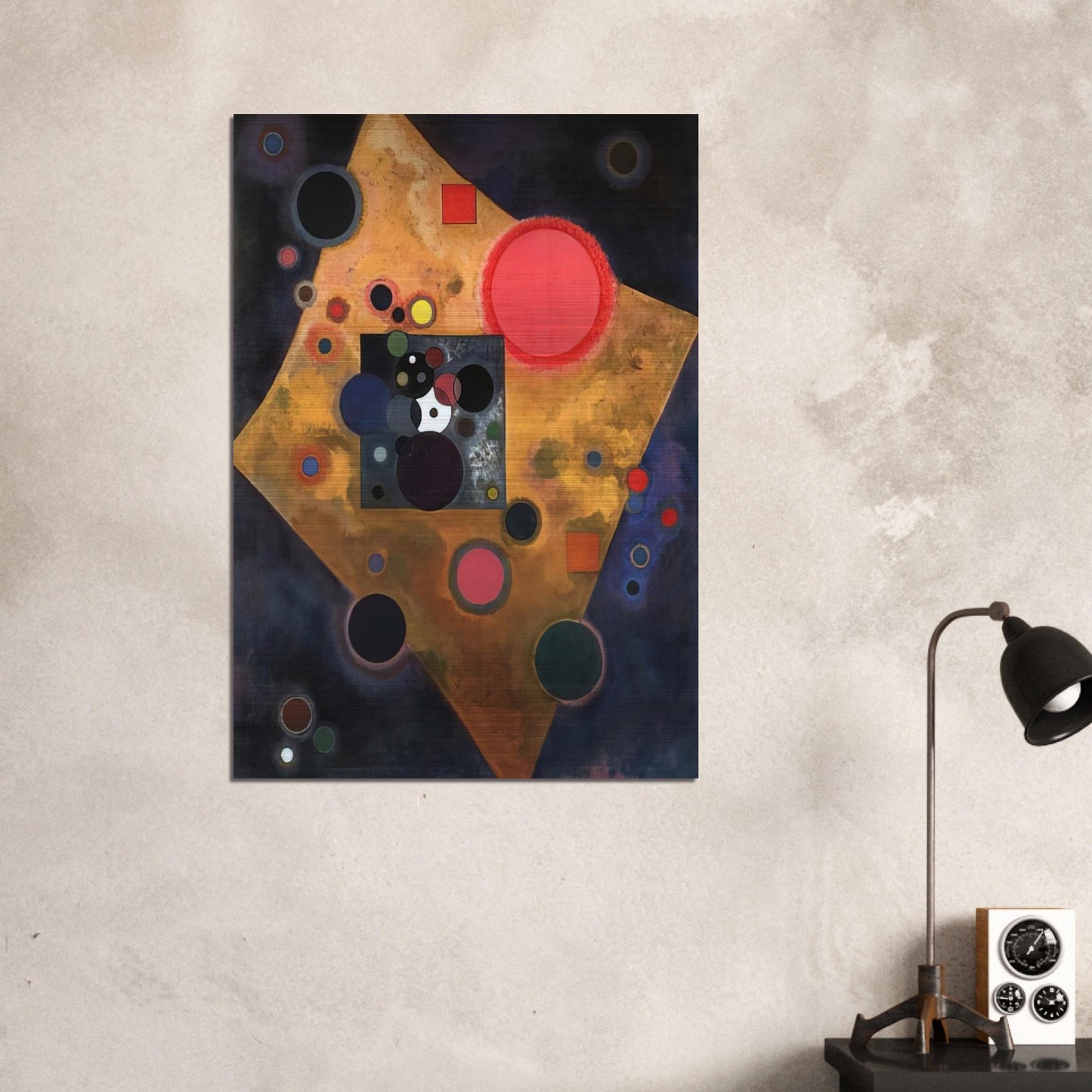 ACCENT ON ROSE 1926 - Wassily Kandinsky Brushed Aluminum Print - 70x100 cm / 28x40 inches | Wassily Kandinsky Aluminum Print | Wassily Kandinsky Prints
