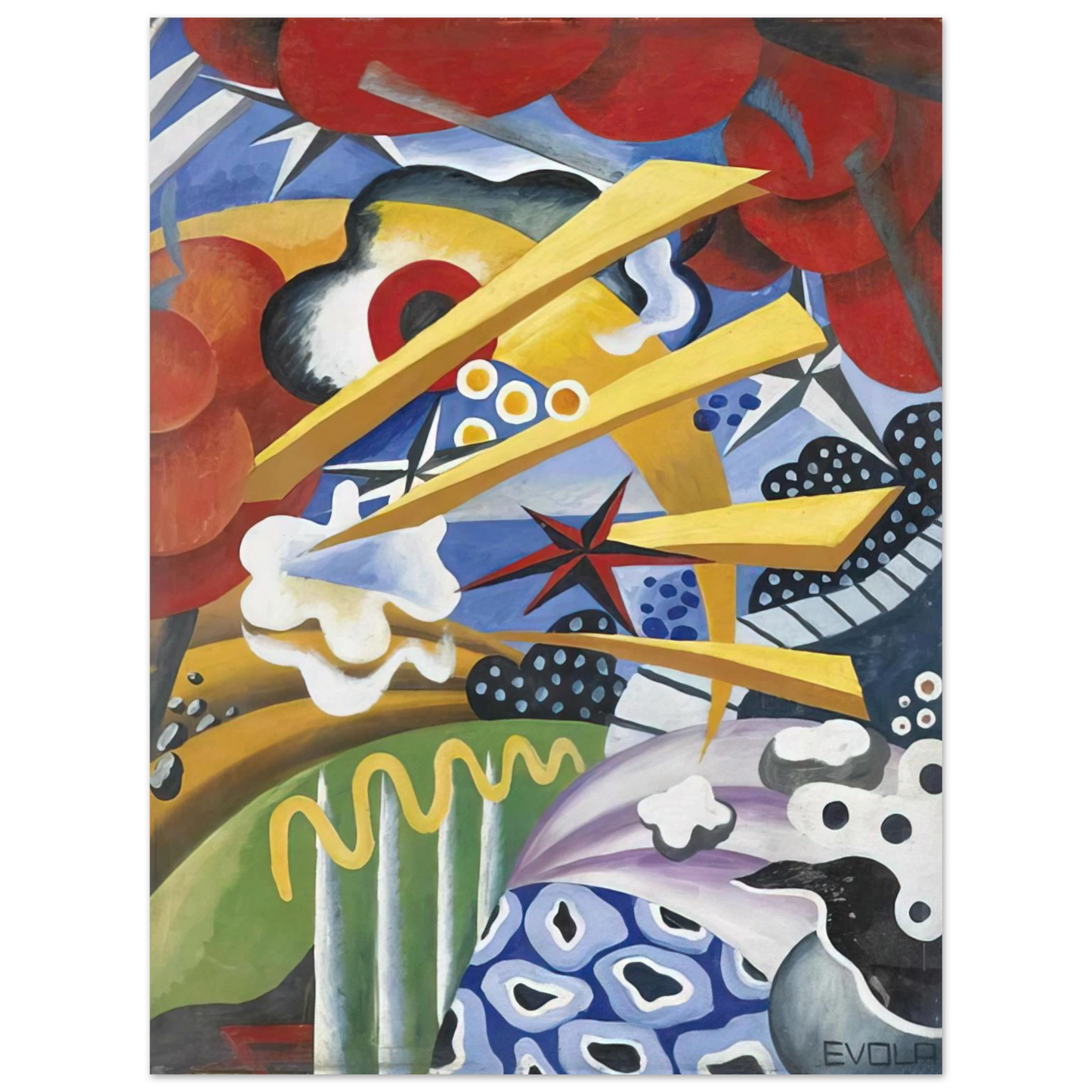 Julius Evola - Untitled - 1919  75x100 cm / 30x40inches Fine Art Poster
