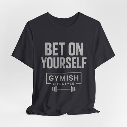 Fitness Tee Motivation - Gymish Mode de Vie Misez sur Vous T-shirts de Sport pour Hommes