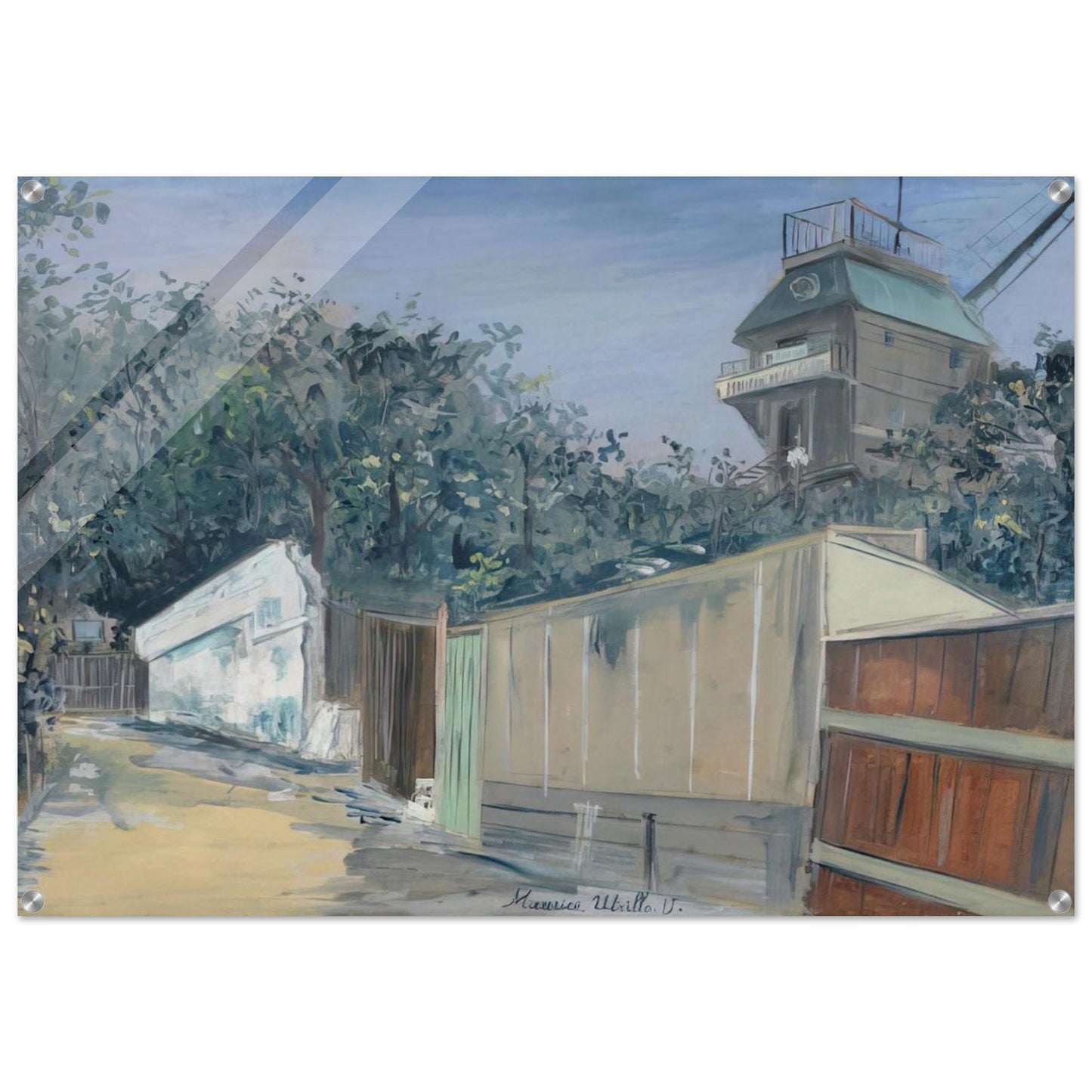 LE MOULIN DE LA GALETTE A MONTMARTRE 1915 - Maurice Utrillo Acrylic Print - 70x100 cm / 28x40″ inches