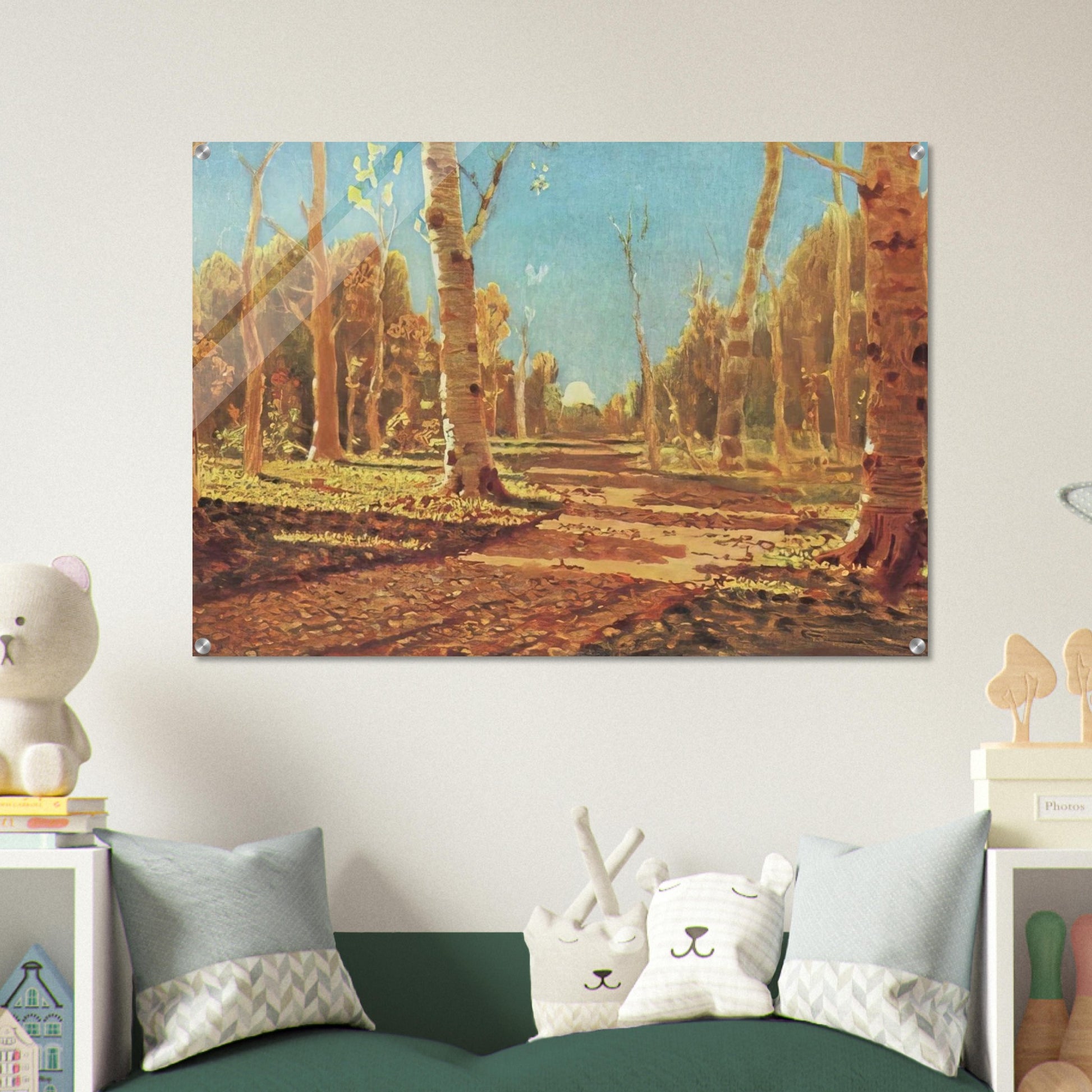 A Birch Grove - Arkhyp Kuindzhi Acrylic Print - 70x100 cm / 28x40″ inches | Arkhyp Kuindzhi Wall Art | Arkhyp Kuindzhi Prints
