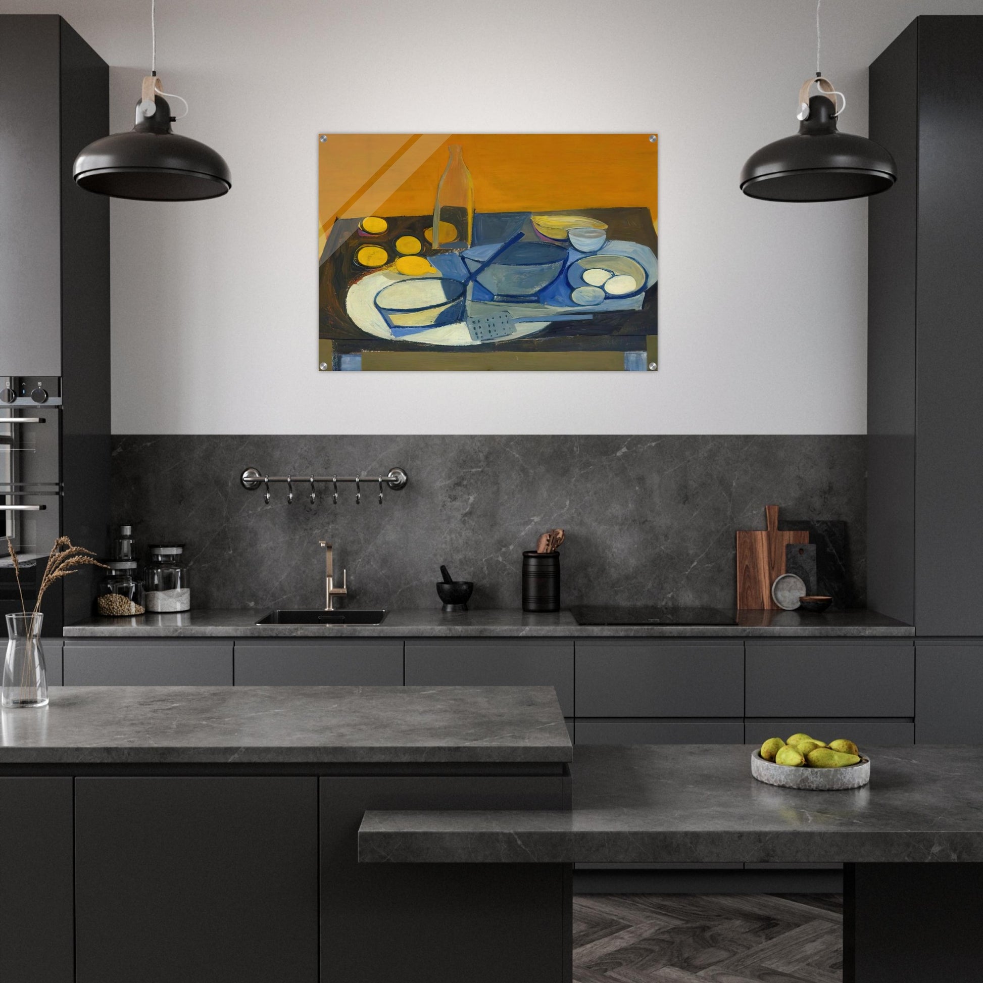 Kitchen Still Life - 1948 - William Scott Acrylic Print - 70x100 cm / 28x40″ inches | William Scott Wall Art | William Scott Prints