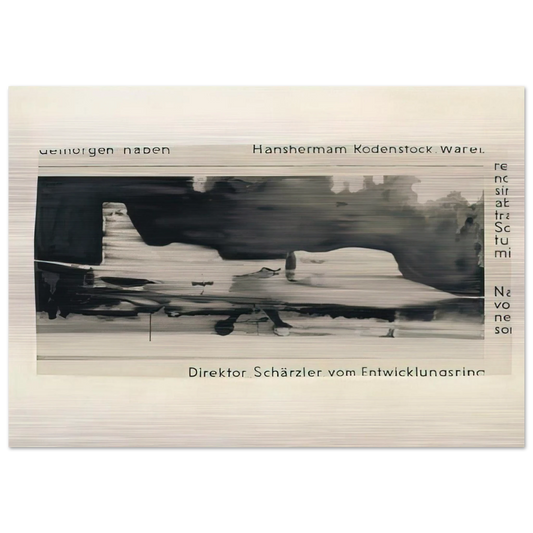 SCHARZLER 1964 - Gerhard Richter Brushed Aluminum Print - 70x100 cm / 28x40 inches | Gerhard Richter Aluminum Print | Gerhard Richter Prints