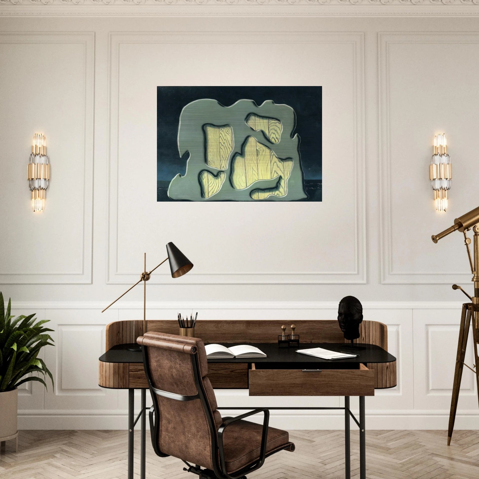 IMP OF THE PERVERSE 1927 - Rene Magritte Brushed Aluminum Print - 70x100 cm / 28x40 inches | Rene Magritte Aluminum Print | Rene Magritte Prints