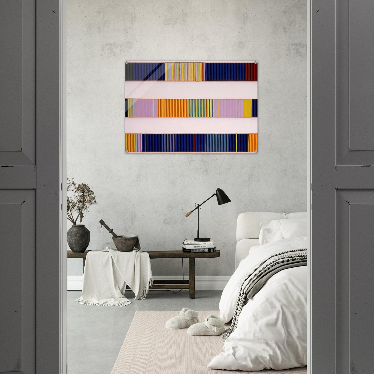 Triple Jump - 1962 - Gene Davis Acrylic Print - 70x100 cm / 28x40″ inches