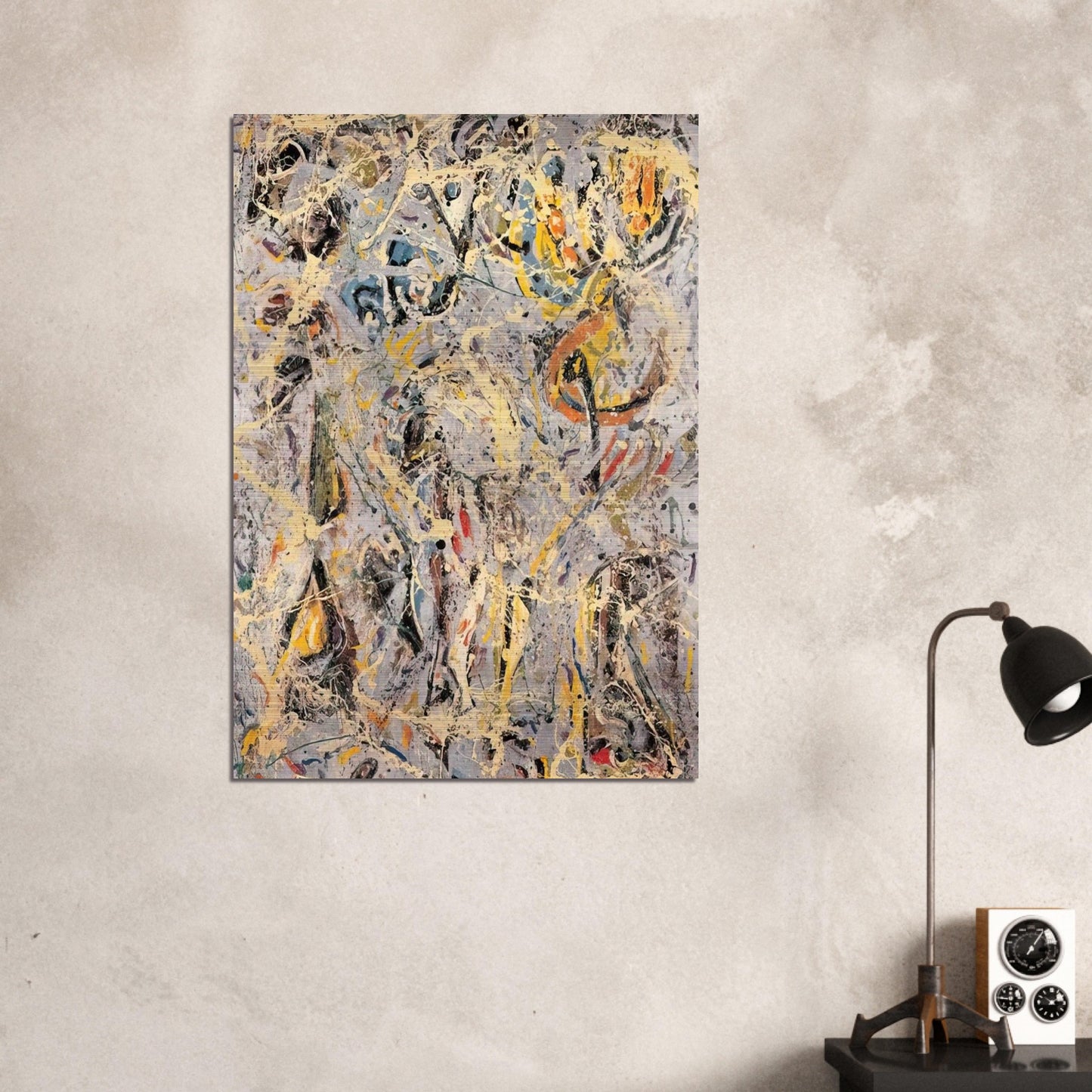 GALAXY 1947 - Jackson Pollock Brushed Aluminum Print - 70x100 cm / 28x40 inches | Jackson Pollock Aluminum Print | Jackson Pollock Prints
