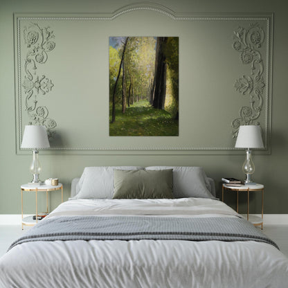 LANE OF TREES - Odilon Redon Brushed Aluminum Print - 70x100 cm / 28x40 inches | Odilon Redon Aluminum Print | Odilon Redon Prints