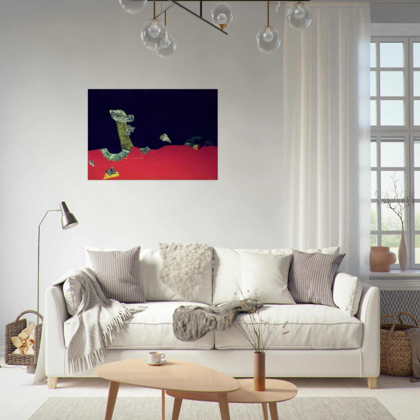 Landscape with shells - Max Ernst Brushed Aluminum Print - 70x100 cm / 28x40 inches | Max Ernst Aluminum Print | Max Ernst Prints