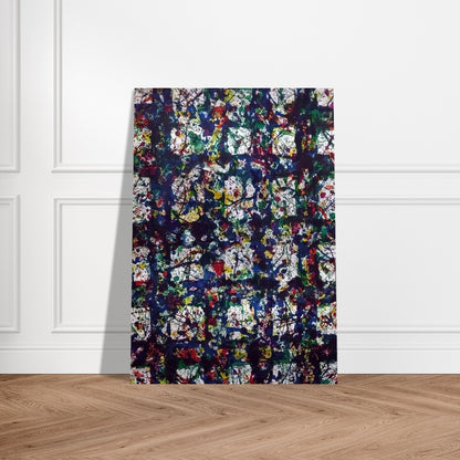 Untitled  SF 236  - Sam Francis Brushed Aluminum Print - 70x100 cm / 28x40 inches | Sam Francis Aluminum Print | Sam Francis Prints