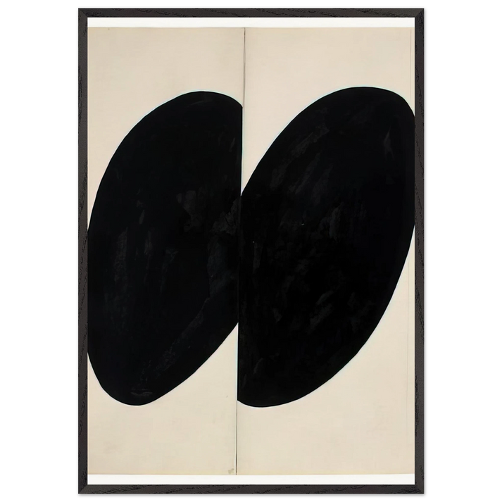 Black Forms - Ellsworth Kelly 70x100 cm / 28x40 inches Framed Art Print – Black Wooden Frame