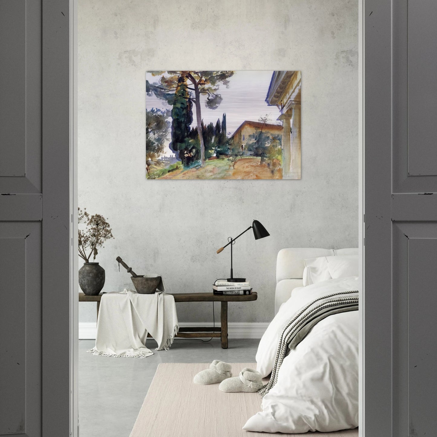 Corfu - John Singer Sargent Brushed Aluminum Print - 70x100 cm / 28x40 inches | John Singer Sargent Aluminum Print | John Singer Sargent Prints