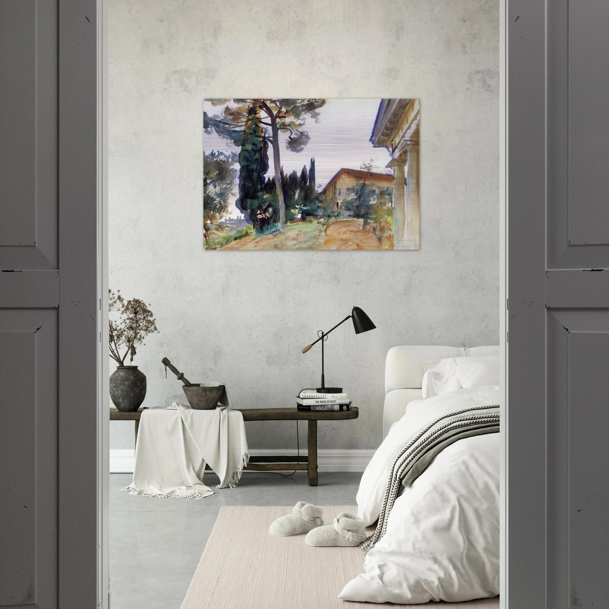 Corfu - John Singer Sargent Brushed Aluminum Print - 70x100 cm / 28x40 inches | John Singer Sargent Aluminum Print | John Singer Sargent Prints