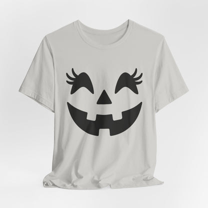 Masque de citrouille Jack O'Lantern Cils Halloween Femmes Filles T-Shirt