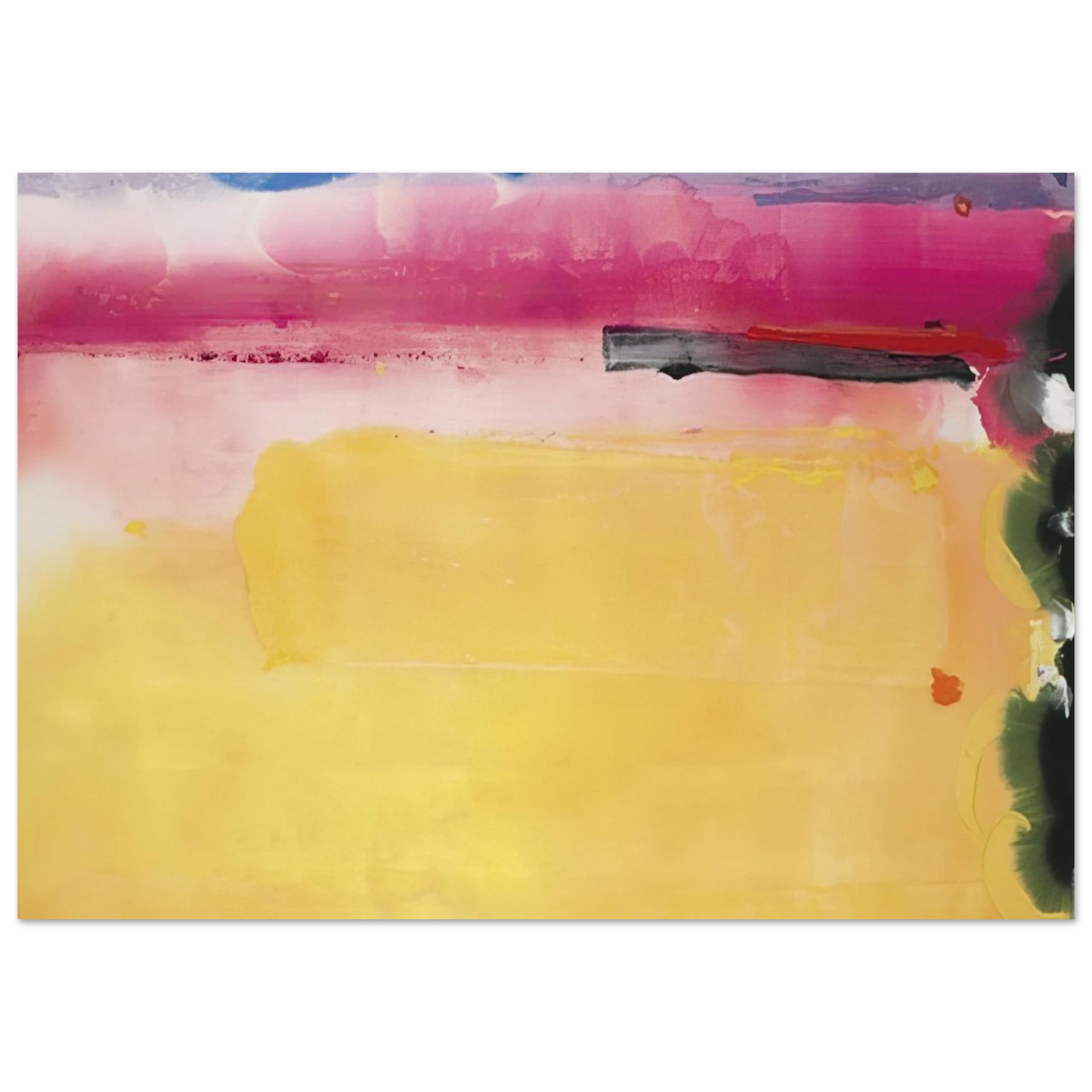 Helen Frankenthaler - Black-Eyed Susan - 1988 Wall art - A2 (42 x 59.4  cm) - Fine Art Poster-canvas - -
