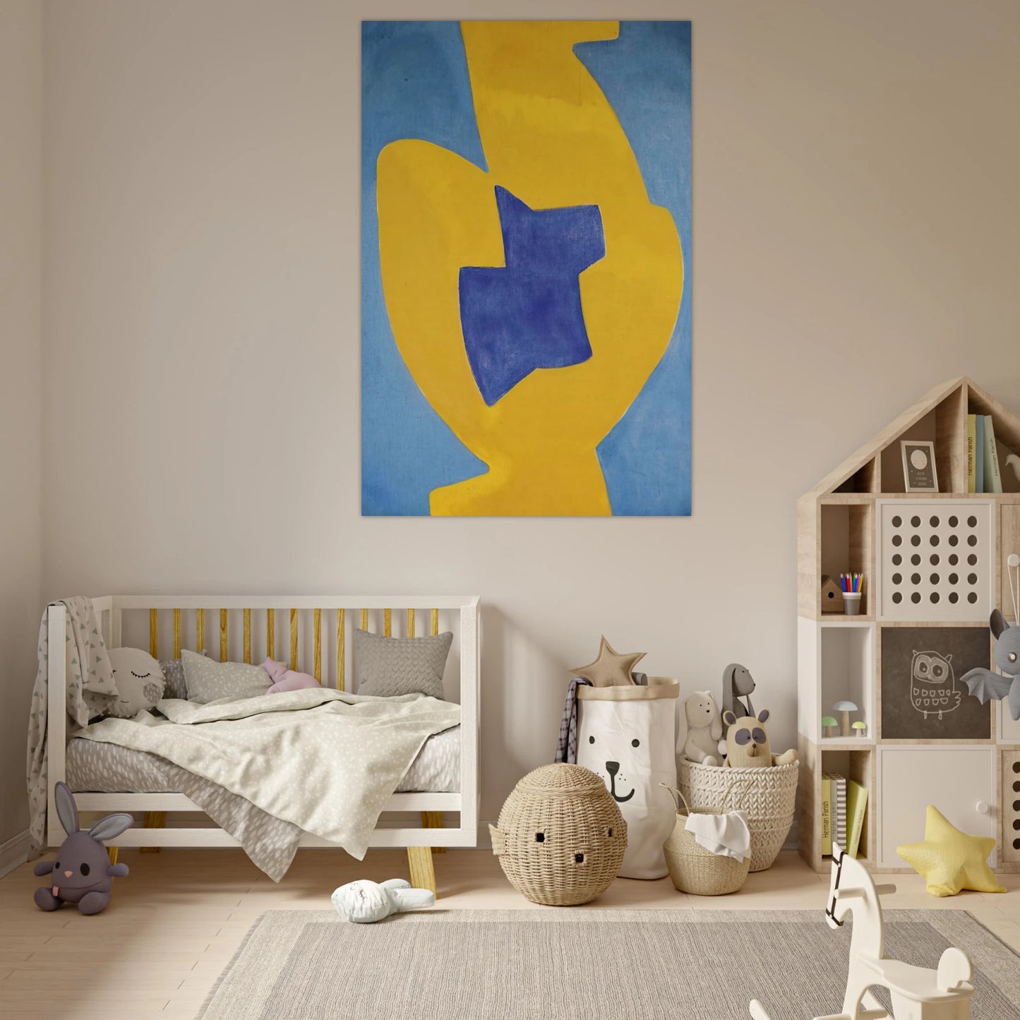Composition abstraite - 1968 - Serge Poliakoff Art Prints - 100x150 cm / 40x60″ inches | Serge Poliakoff Poster | Serge Poliakoff Prints