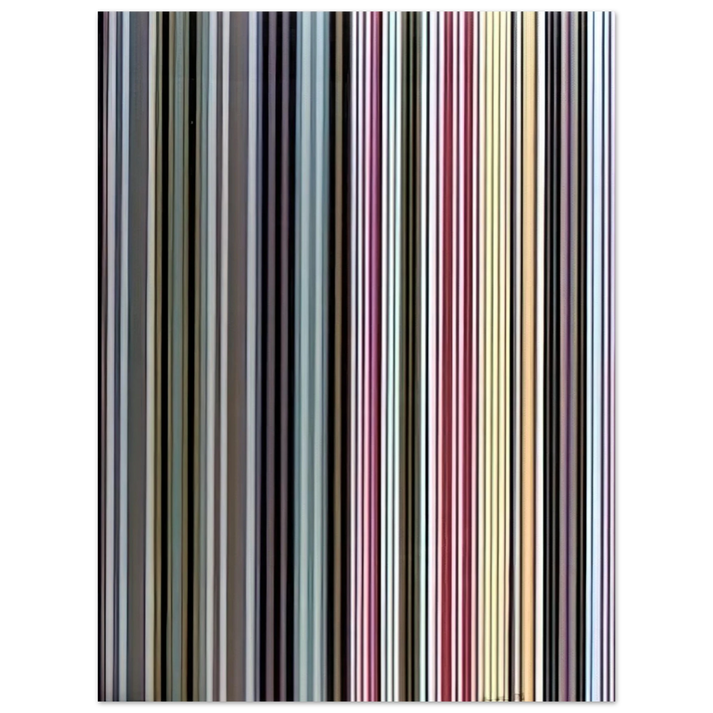 Gene Davis - Black Dahlia - 1971  75x100 cm / 30x40inches Fine Art Poster