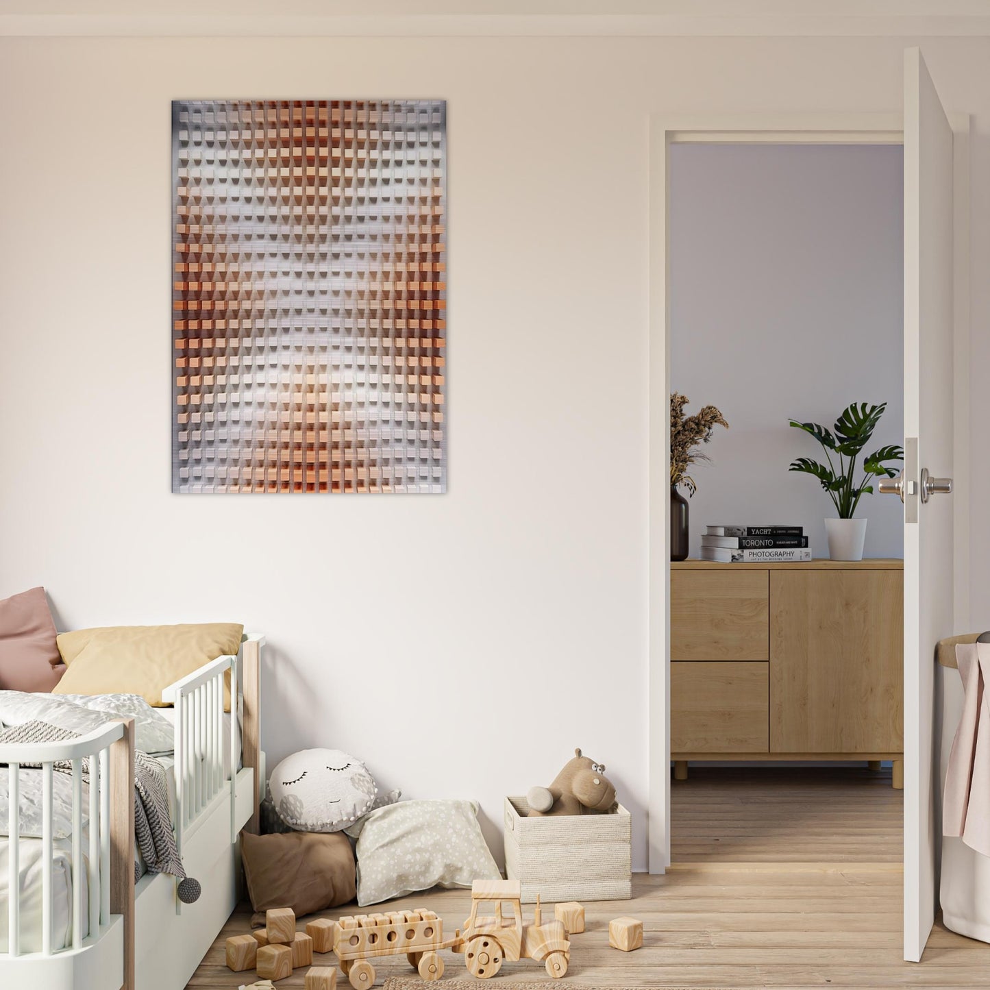 Rilievo cromodinamico - Op Art - Dadamaino Brushed Aluminum Print - 70x100 cm / 28x40 inches | Dadamaino Aluminum Print | Dadamaino Prints